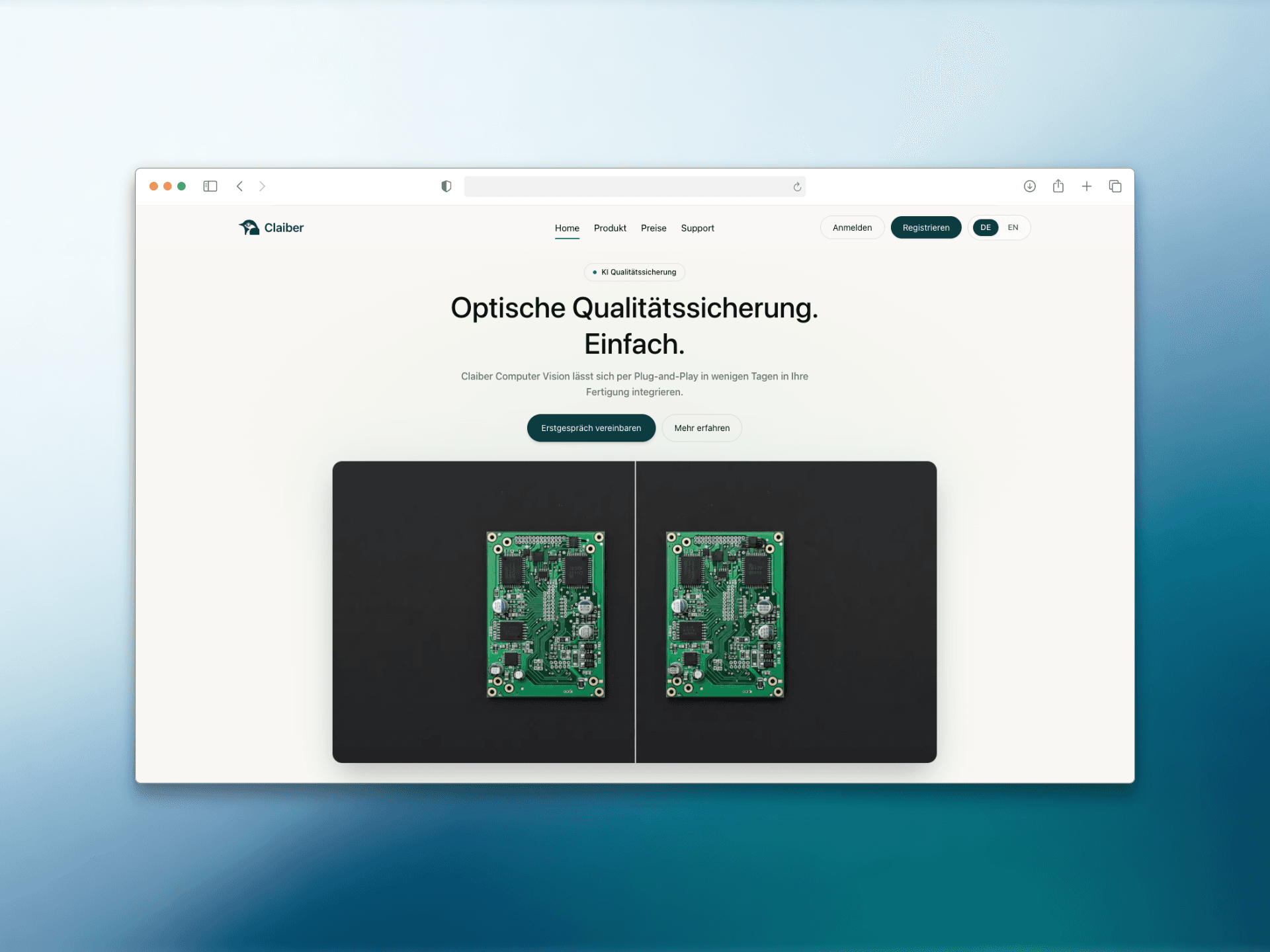 Claiber: project view 1