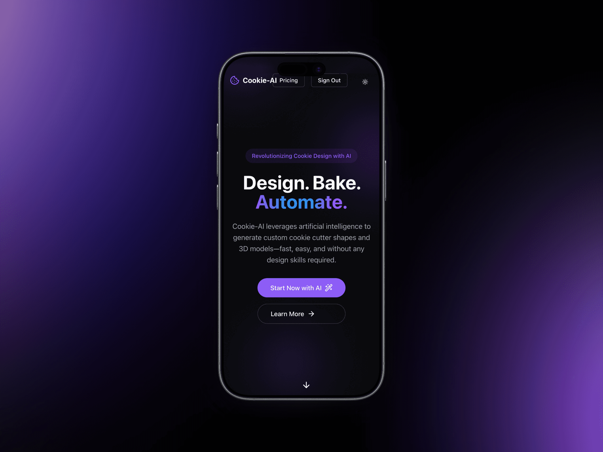 Cookie-AI: project view 1